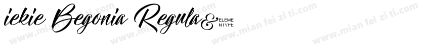 iekie Begonia Regula字体转换